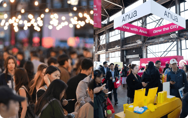 K-Beauty booth experience at KOOM Pop-ups
