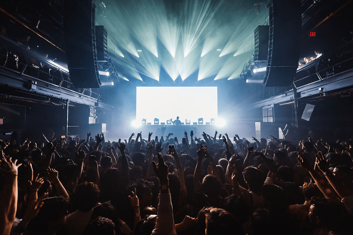 KOOM Live concert stage from the crowd